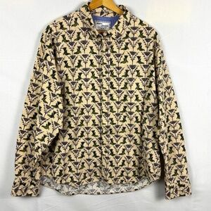 Modern Liberation Men's Casual Long sleeve Button Up Shirt Sz XL Novelty Flannel